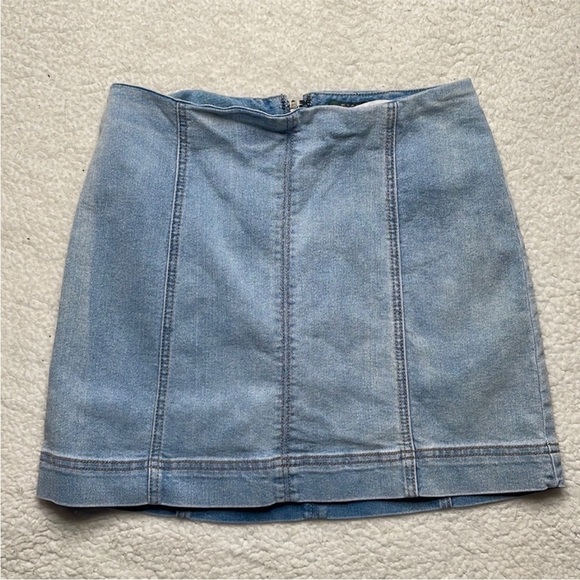 Wild Fable Stretch Denim Skirt Mini Y2k 90s Size 6 In style Beach Vacation - Picture 2 of 7